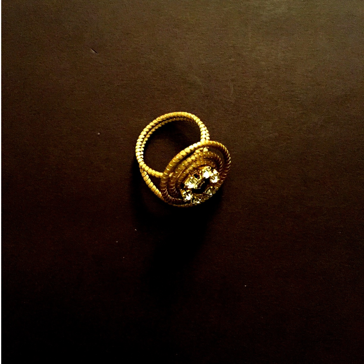 Ring - snail with  rhinestone(CDJ)