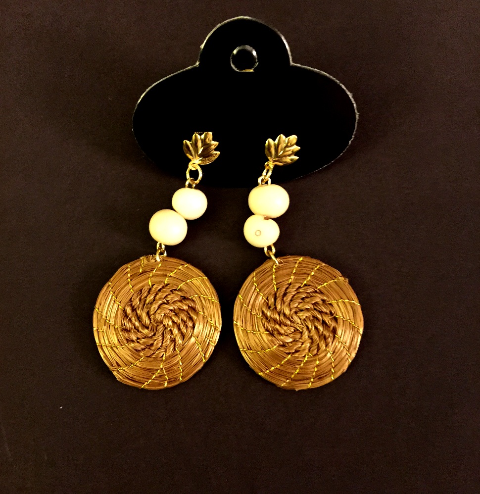 Earrings - Mandala with twisted core (CDJ)