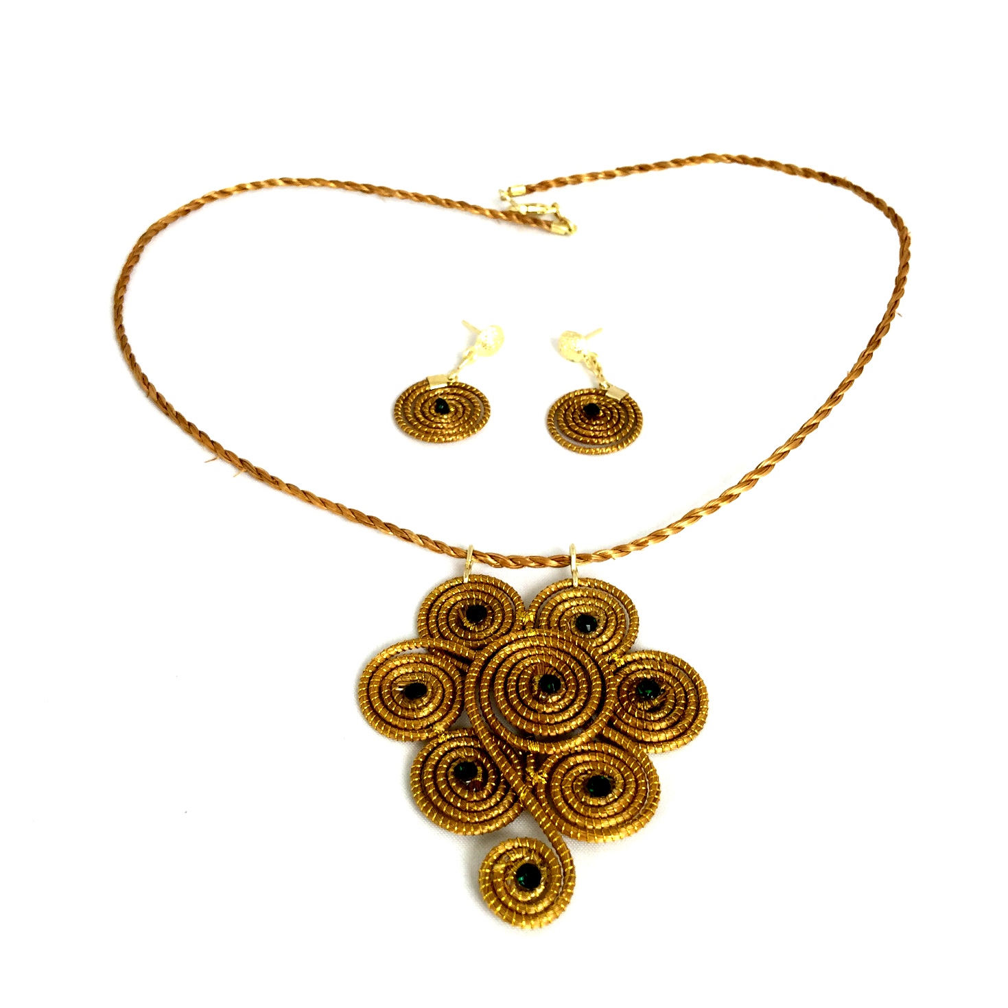 Necklace and Earring Set- Flower (CDP)