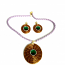 Necklace and Earring Set - Green Stone(CDP)