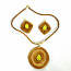 Necklace and Earring Set - Yellow Stone(CDP)