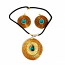 Necklace and Earring Set - Blue Stone (CDP)