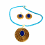 Necklace and Earring Set - Mandala - Blue - S (CDP)