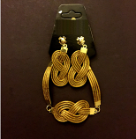 Bracelet and Earring Set - 8 Shape (CDJ)