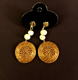 Earrings - Mandala with twisted core (CDJ)